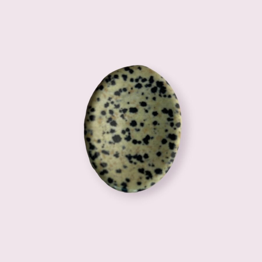 Dalmatian Jasper Worry Stone for Joy and Grounding - Image 2