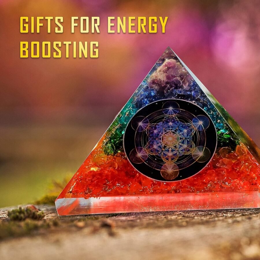 7 Chakra Orgone Pyramid Crystal - Image 3