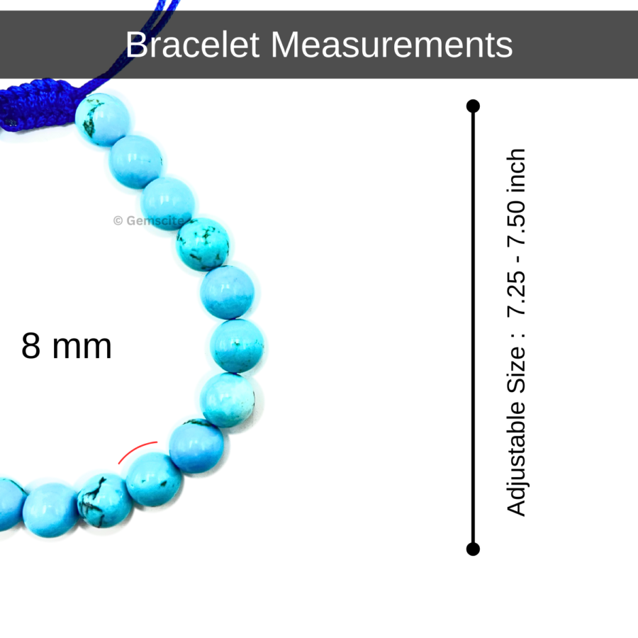 Turquoise Single Stone Dori Bracelet - Image 3