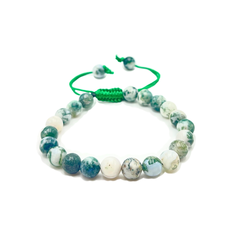 Tree Agate Single Stone Dori Bracelet