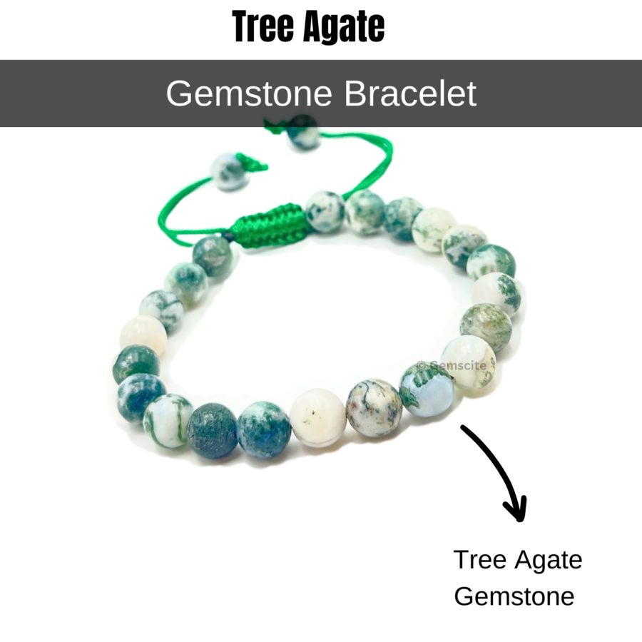 Tree Agate Single Stone Dori Bracelet - Image 2