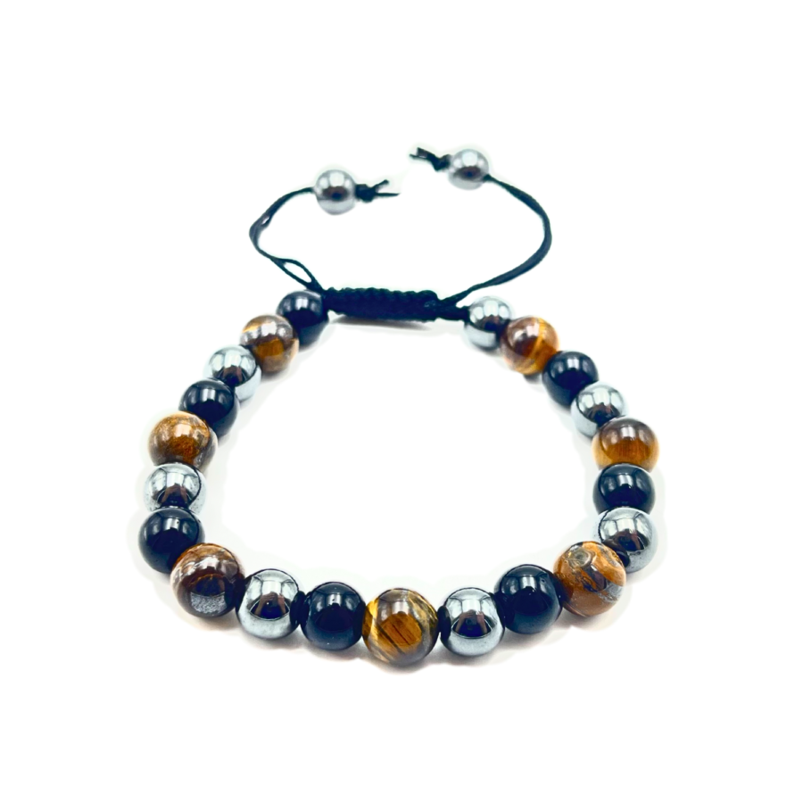 Triple Protection Single Stone Dori Bracelet