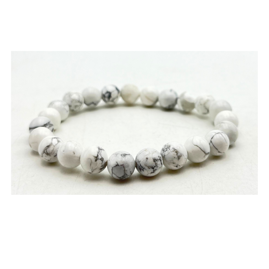 Howlite Single Stone Bracelet