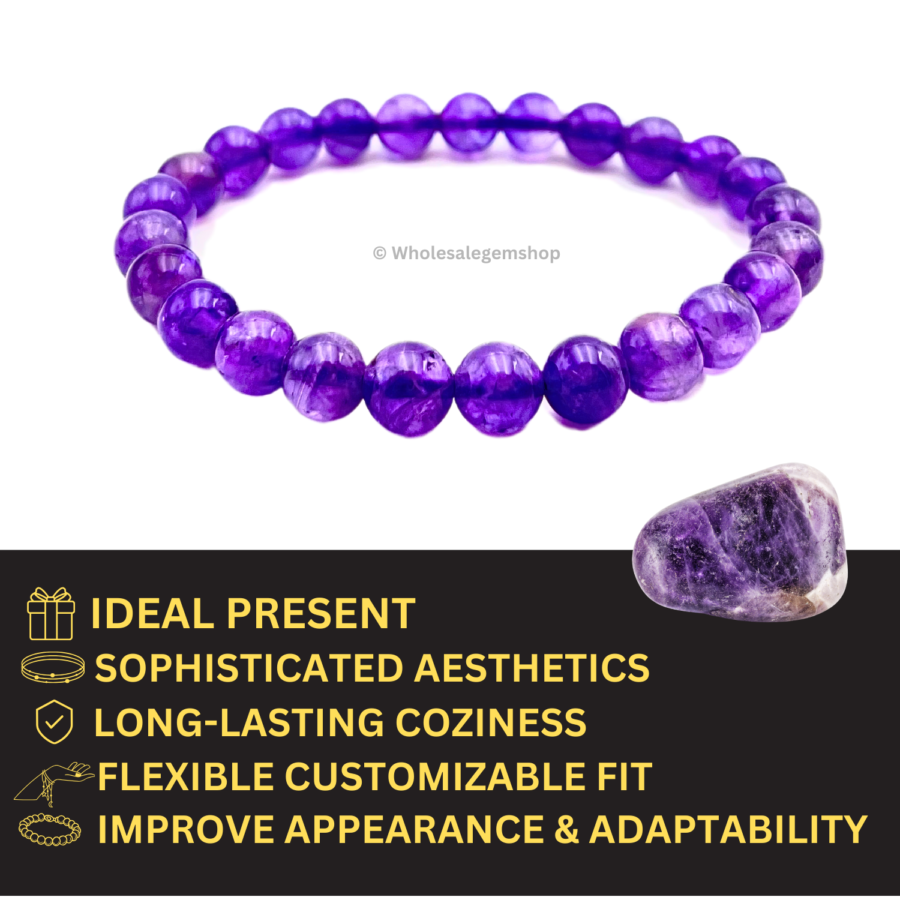 Amethyst Single Stone Bracelet - Image 3