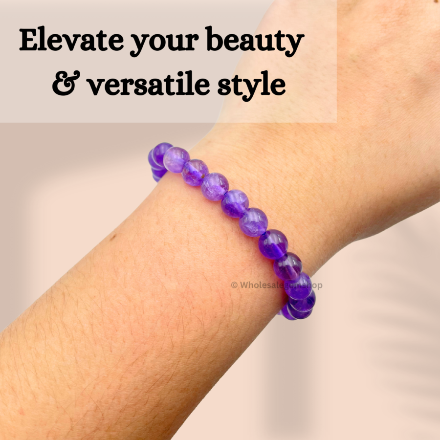 Amethyst Single Stone Bracelet - Image 5