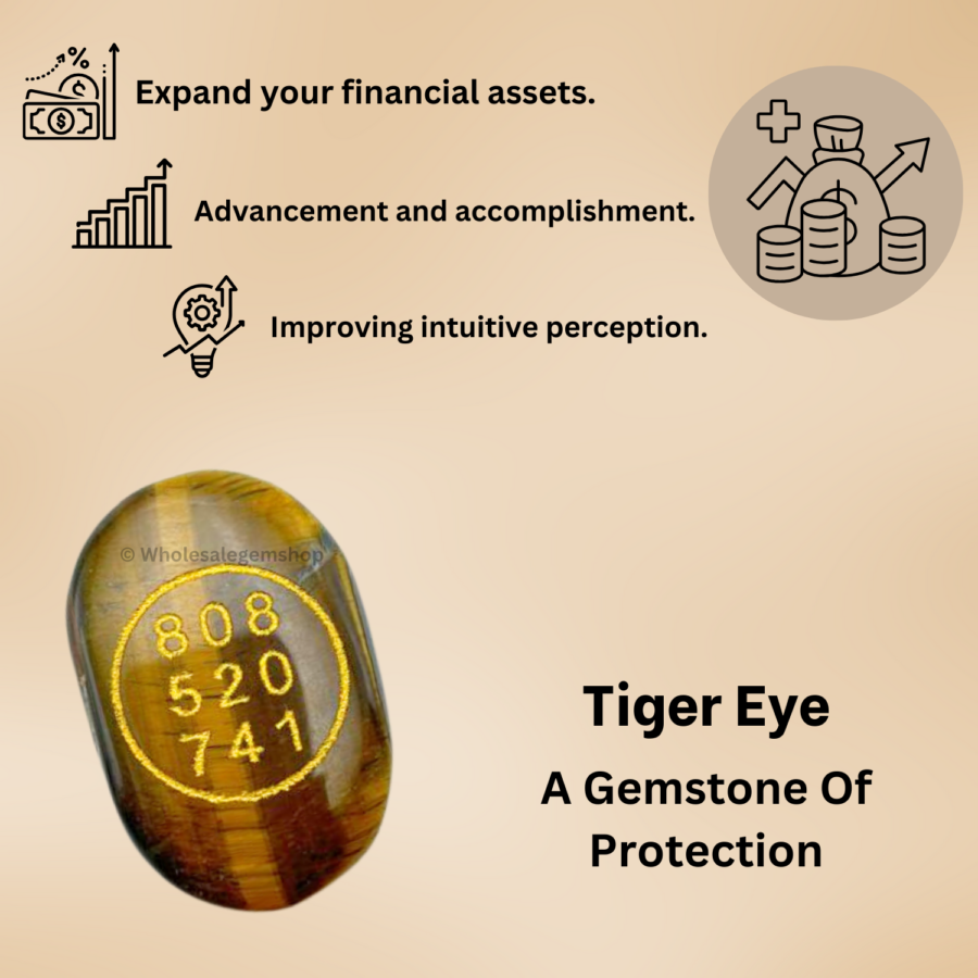 Tiger Eye Zibu Coin - Image 3