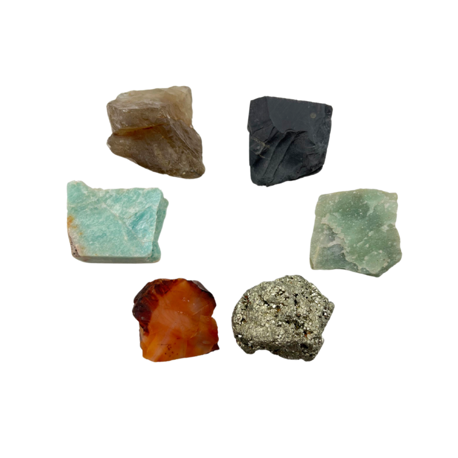 Work Place Crystals Raw Stone Set