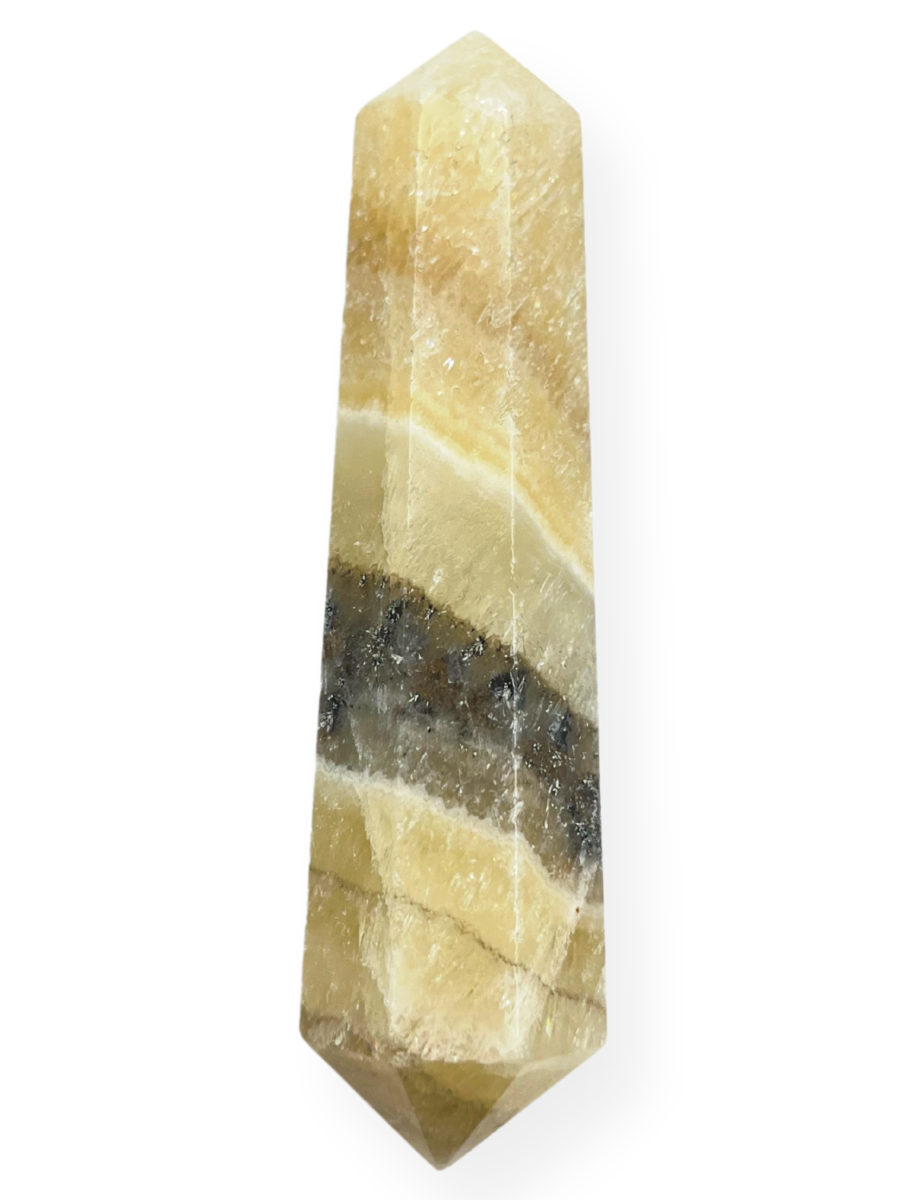 Zebra Calcite Double Point Tower-3 inch - Image 3