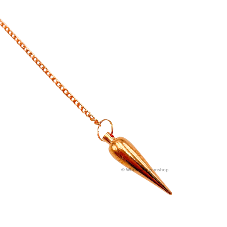 Rose Gold Dome Cone Long Point  Metal Pendulums - Image 2