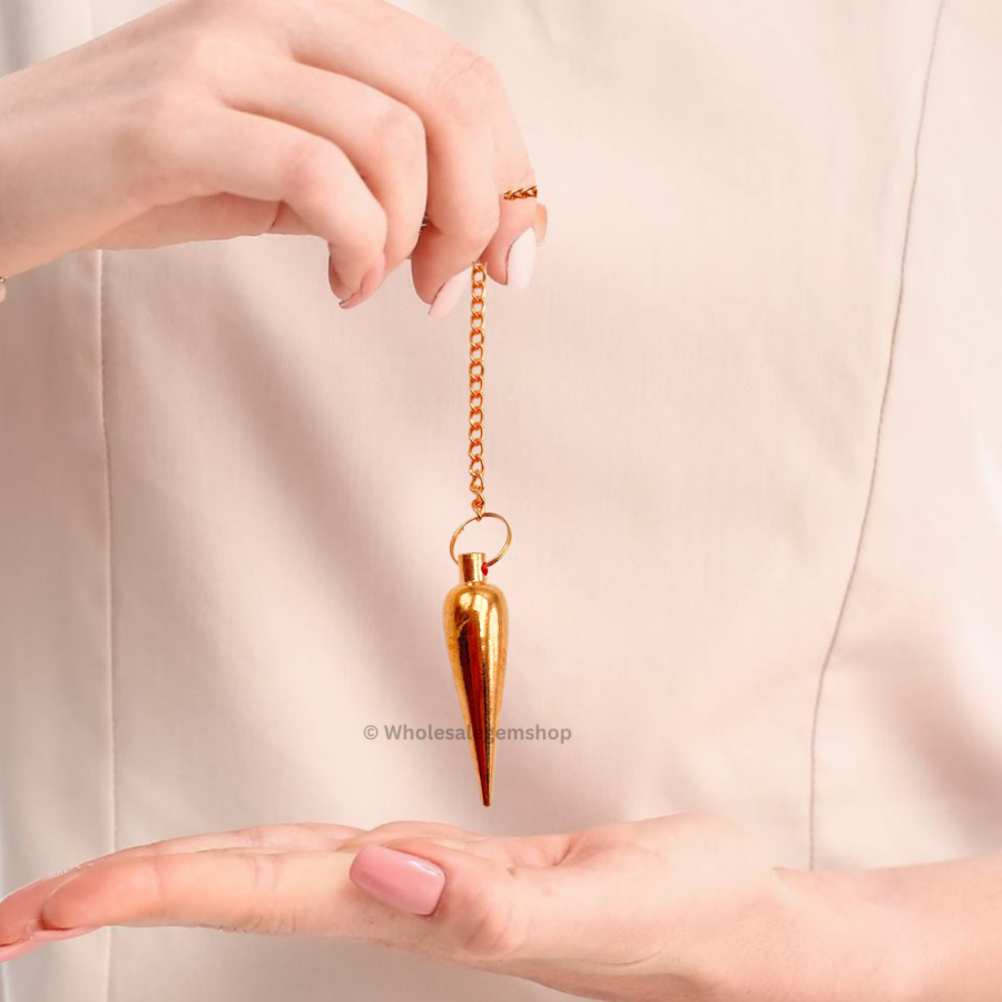 Rose Gold Dome Cone Long Point  Metal Pendulums - Image 7