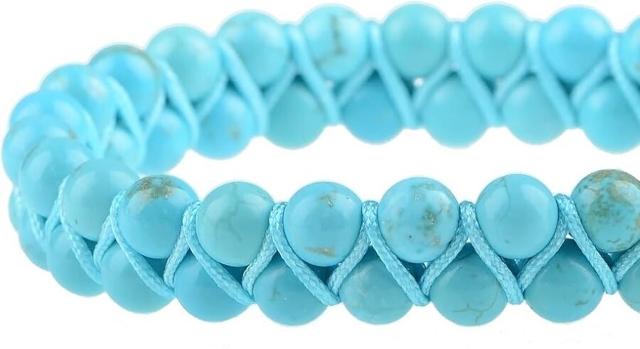 Turquoise Double Layer Dori Bracelet - Image 5