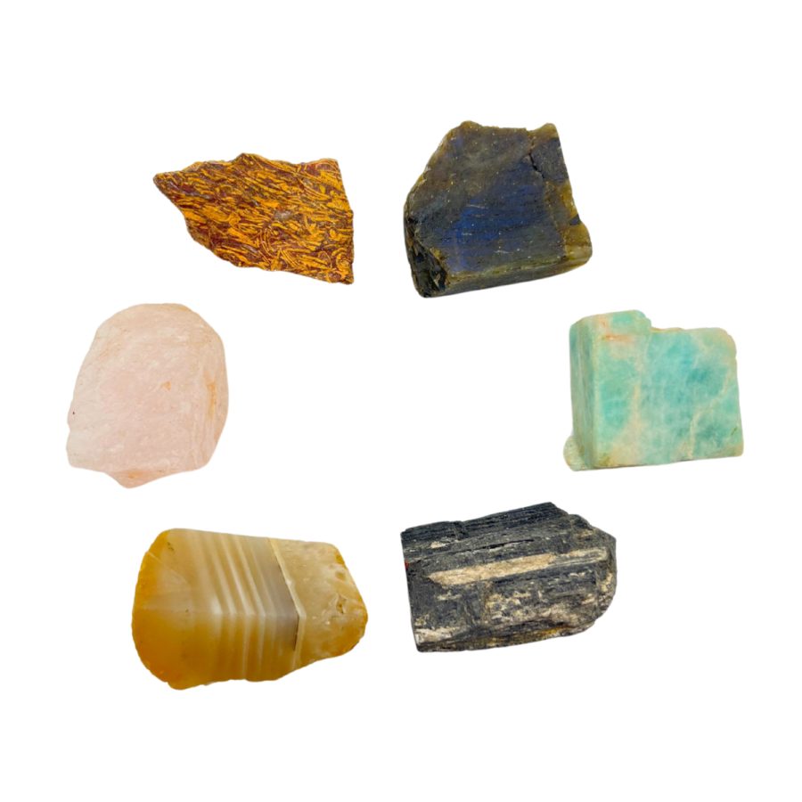 Mood Lifting Crystals Raw Stone Set