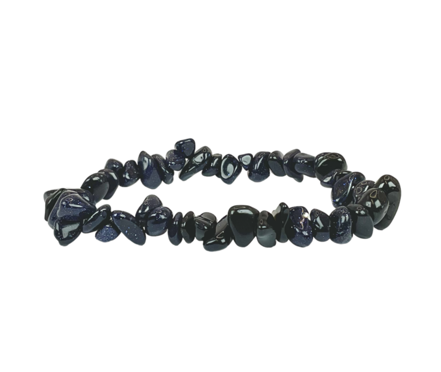 Blue Goldstone Chips Bracelets